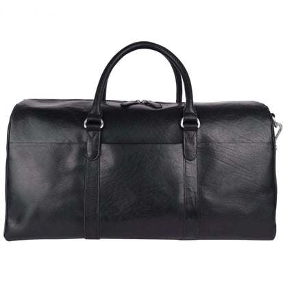 Durable Black Duffle Gym Bag | Spacious 27x50x26cm | Ideal for Workouts & Travel CuirLondon