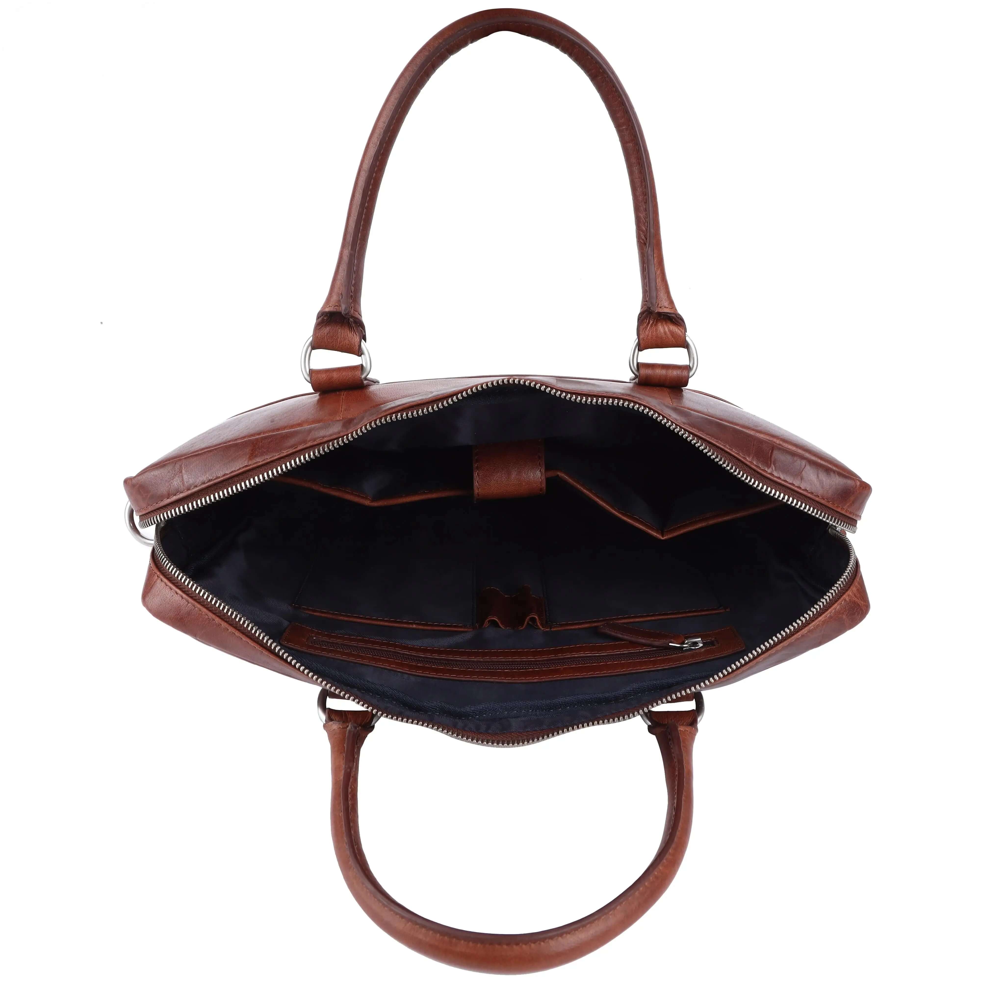 Brown Leather Portfolio Bag: 31x38x5.5 cm Dimensions CuirLondon