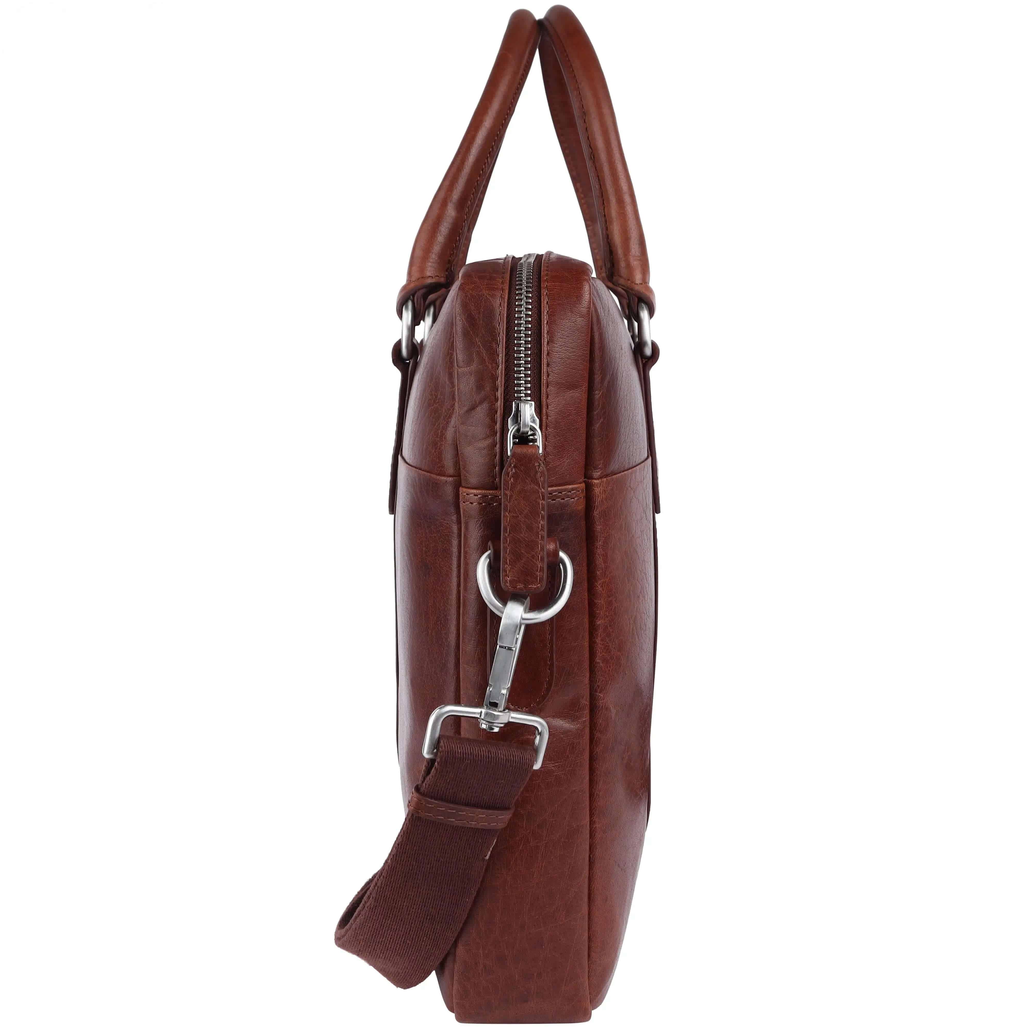 Brown Leather Portfolio Bag: 31x38x5.5 cm Dimensions CuirLondon