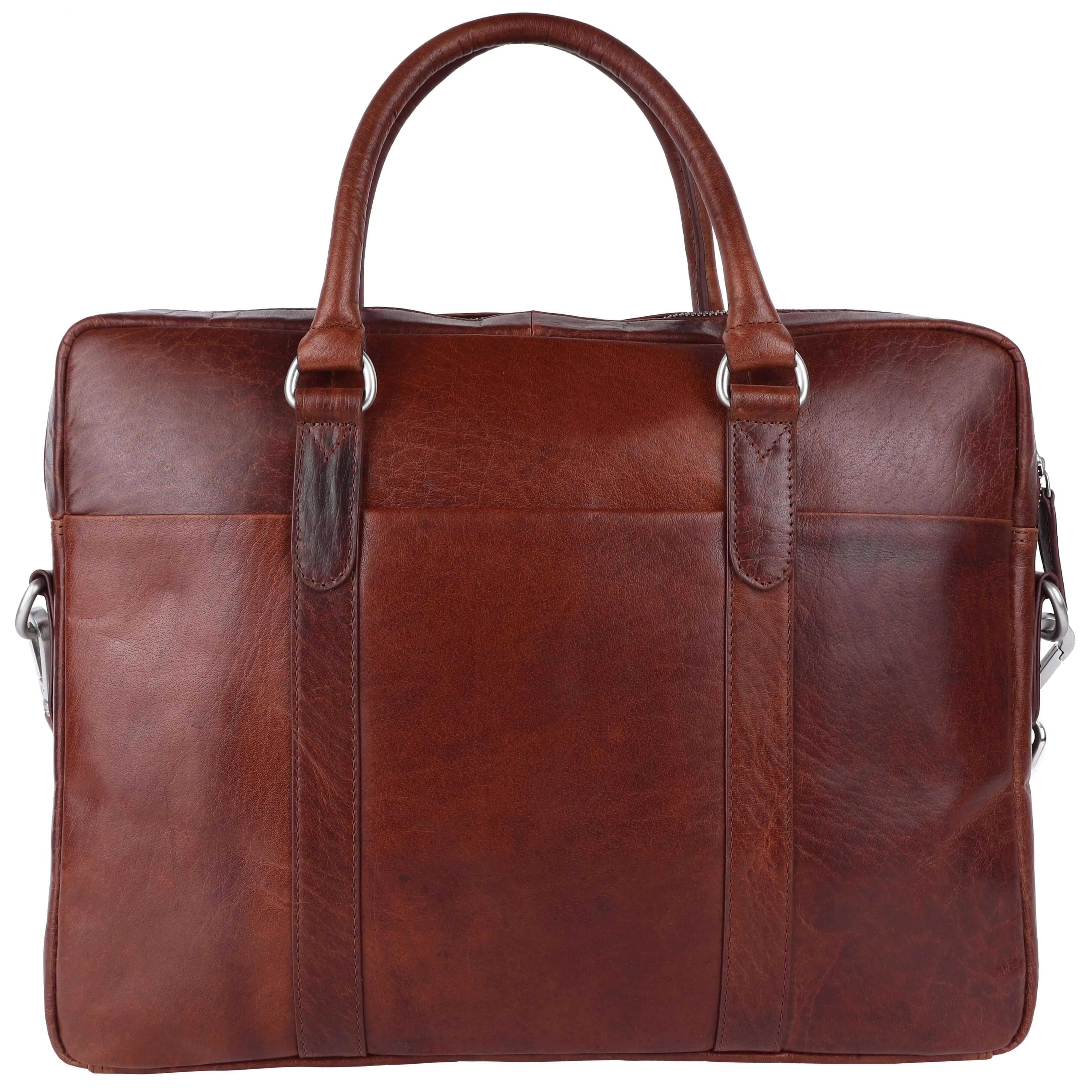 Brown Leather Portfolio Bag: 31x38x5.5 cm Dimensions CuirLondon