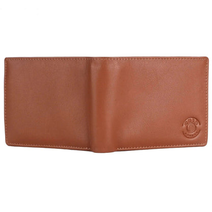 Brown Leather RFID Wallet: 11.5x9 cm Product Size CuirLondon