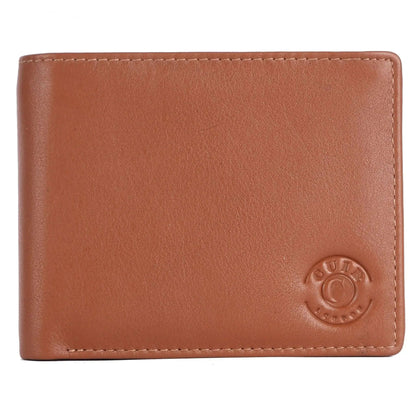 Brown Leather RFID Wallet: 11.5x9 cm Product Size CuirLondon