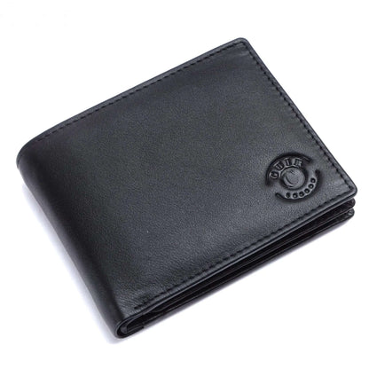 Genuine Black Leather RFID Wallet | 11.5x9 cm | 7 Card Slots CuirLondon