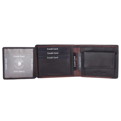 Men's Leather RFID Black Wallet