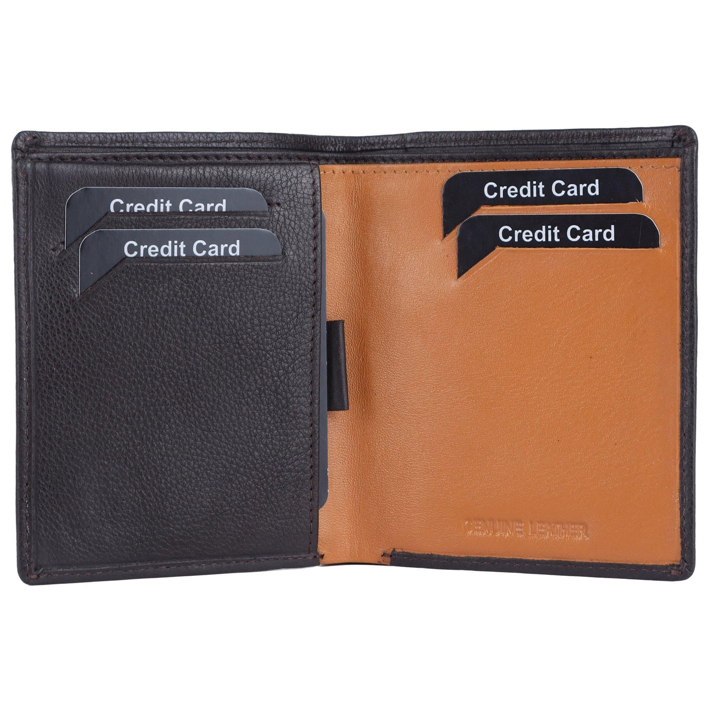 Leather RFID Blocking Bifold Black Wallet