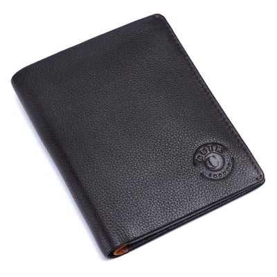 Leather RFID Blocking Bifold Black Wallet