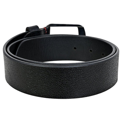 Black Casual Leather Belt - CuirLondon