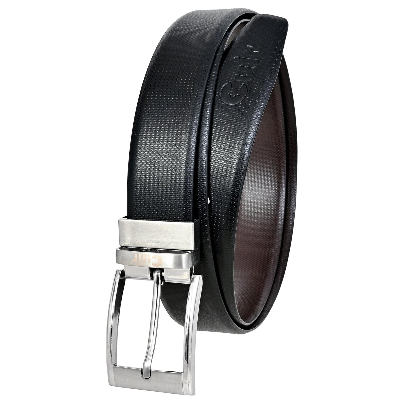 Black Full Hide Leather Belt - CuirLondon